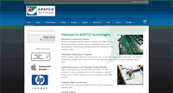 Desktop Screenshot of apatco.com
